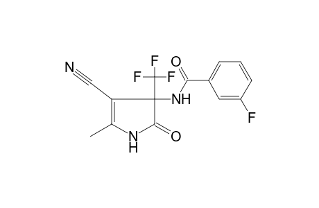 Benzamide, N-(4-cyano-5-methyl-2-oxo-3-trifluoromethyl-2,3-dihydro-1H-pyrrol-3-yl)-3-fluoro-