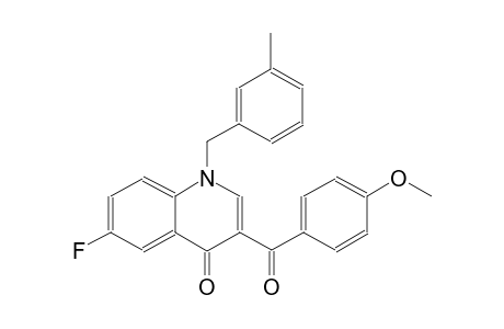 4(1H)-quinolinone, 6-fluoro-3-(4-methoxybenzoyl)-1-[(3-methylphenyl)methyl]-