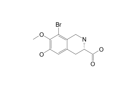 (-)-3-S-8-BROMO-6-HYDROXY-7-METHOXY-1,2,3,4-TETRAHYDROISOQUINOLINE-3-CARBOXYLIC_ACID