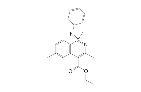 Ethyl 1,3,6-trimethylbenzo[e][1,2]thiazine-4-carboxylate 1-(N-phenylimine)