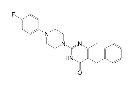 4(3H)-pyrimidinone, 2-[4-(4-fluorophenyl)-1-piperazinyl]-6-methyl-5-(phenylmethyl)-