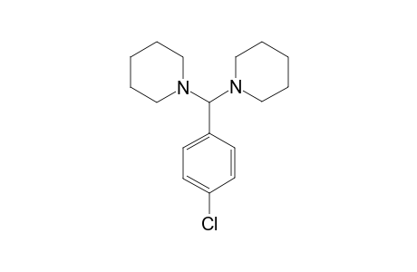 1-[(4-Chlorophenyl)(1-piperidinyl)methyl]piperidine