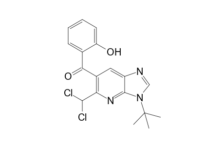 {3-tert-Butyl-5-(dichloromethyl)-3H-imidazo[4,5-b]pyridine-6-yl}(2-hydroxyphenyl)methanone
