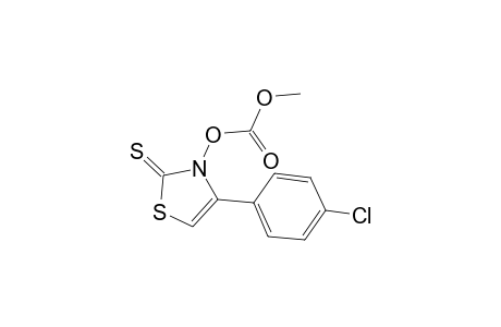 4-(4-Chlorophenyl)-3-(methoxycarbonyloxy)-2-thiazolthione
