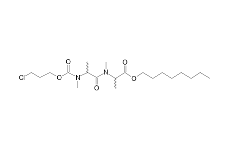 dl-Alanyl-dl-alanine, N,N'-dimethyl-N'-(3-chloropropoxycarbonyl)-, octyl ester