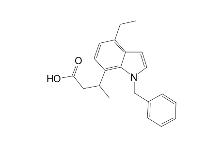 3-(7-(1-Benzyl-4-ethyl)indolyl)butanoic acid