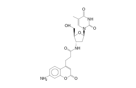 3'-[4-(7-Amino-chromen-2-on-4-yl)-butyrylamino]-3'-deoxy-thymidine