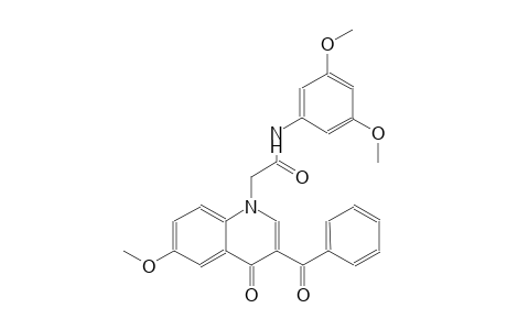 1-quinolineacetamide, 3-benzoyl-N-(3,5-dimethoxyphenyl)-1,4-dihydro-6-methoxy-4-oxo-