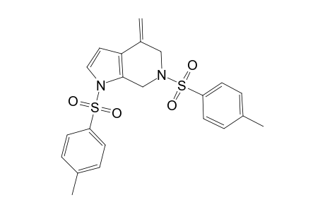 4-Methylene-1,6-bis-(toluene-4-sulfonyl)-4,5,6,7-tetrahydro-1H-pyrrolo[2,3-c]pyridine