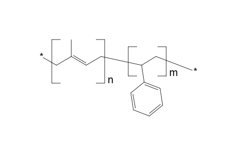 Isoprene-styrene block copolymer (61% isoprene units)