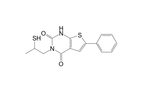 3-(2-mercaptopropyl)-6-phenyl-1H-thieno[2,3-d]pyrimidine-2,4-dione