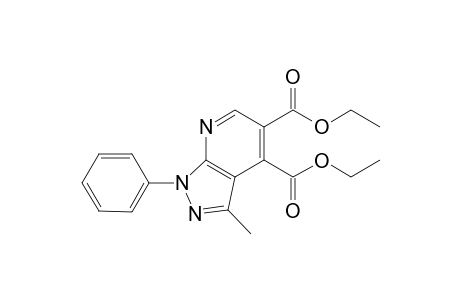 diethyl 3-Methyl-1-phenyl-1H-pyrazolo[3,4-b]pyridine-4,5-dicarboxylate