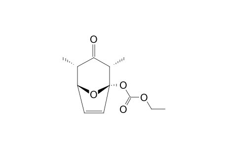 1-ETHOXYCARBONYLOXY-2,4-DIMETHYL-8-OXABICYCLO-[3.2.1]-OCT-6-EN-3-ONE