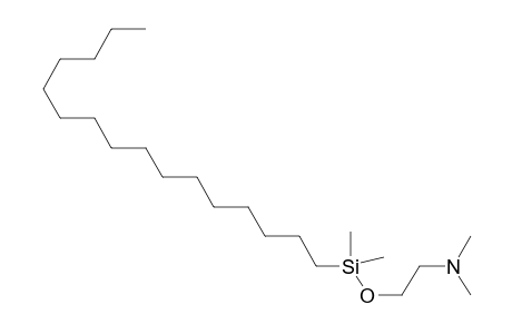 Hexadecyldimethyl(.beta.-dimethylaminoethoxy)silane