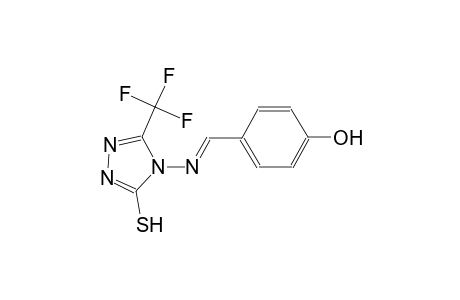 4-((E)-{[3-sulfanyl-5-(trifluoromethyl)-4H-1,2,4-triazol-4-yl]imino}methyl)phenol