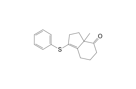 4H-Inden-4-one, 2,3,3a,5,6,7-hexahydro-3a-methyl-1-(phenylthio)-