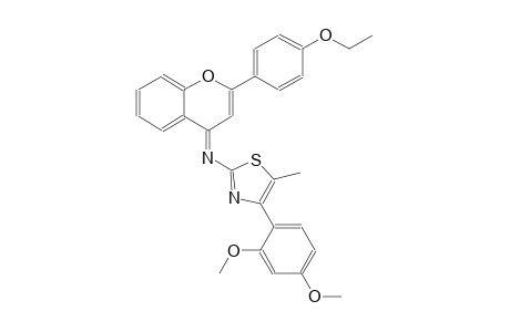 2-thiazolamine, 4-(2,4-dimethoxyphenyl)-N-[(4E)-2-(4-ethoxyphenyl)-4H-1-benzopyran-4-ylidene]-5-methyl-