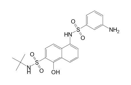 2-Naphthalenesulfonamide, 5-[[(3-aminophenyl)sulfonyl]amino]-N-(1,1-dimethylethyl)-1-hydroxy-