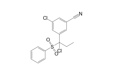 1-Chloro-1-(3-chloro-5-cyanophenyl)-1-phenylsulfonylpropane