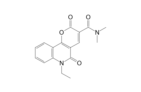 6-ethyl-N,N-dimethyl-2,5-dioxo-5,6-dihydro-2H-pyrano[3,2-c]quinoline-3-carboxamide