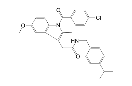 1H-indole-3-acetamide, 1-(4-chlorobenzoyl)-5-methoxy-2-methyl-N-[[4-(1-methylethyl)phenyl]methyl]-