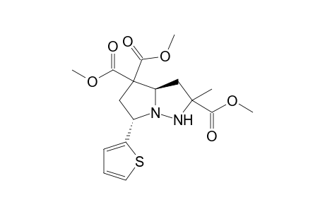 syn-Trimethyl 3-methyl-8-(2-thienyl)-1,2-diazabicyclo[3.3.0]octane-3,6,6-tricarboxylate