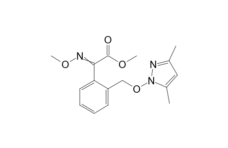Benzeneacetic acid, 2-[[(3,5-dimethyl-1H-pyrazol-1-yl)oxy]methyl]-alpha-(methoxyimino)-, methyl ester