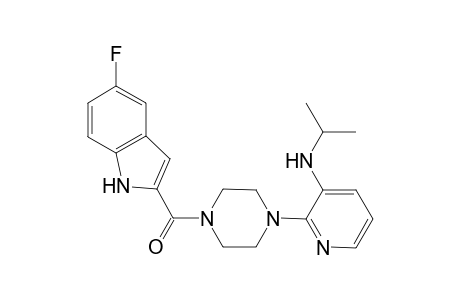 1-[[2-(5-Fluoroindolyl)carbonyl]-4-[3-[(1-methylethyl)amino]-2-pyridyl]piperazine