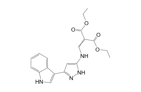 Diethyl 2-(((3-(1H-indol-3-yl)-1H-pyrazol-5-yl)amino)methylene)malonate