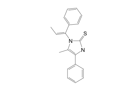 5-METHYL-4-PHENYL-1-(1-PHENYLPROP-1(E)-ENYL)-2,3-DIHYDRO-1H-IMIDAZOL-2-THIONE