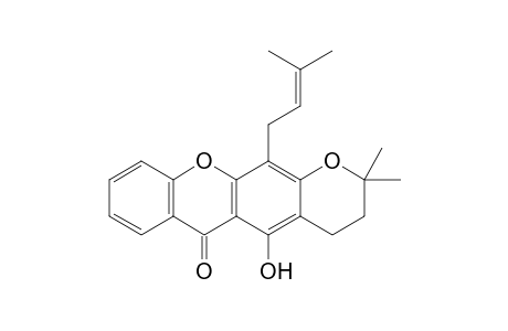 5-Hydroxy-2,2-dimethyl-12-(3-methylbut-2-enyl)-3,4-dihydropyrano[3,2-b]xanthen-6(2H)-one