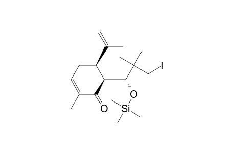 2-Cyclohexen-1-one, 6-[3-iodo-2,2-dimethyl-1-[(trimethylsilyl)oxy]propyl]-2-methyl-5-(1-methylethenyl)-, [5R-[5.alpha.,6.beta.(R*)]]-