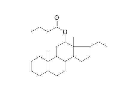 12.beta.-Hydroxy-5.alpha.-pregnane, butyrate (ester)