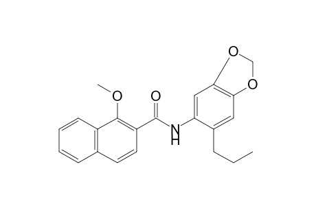 1-Methoxy-N-(6-propyl-1,3-benzodioxol-5-yl)-2-naphthamide