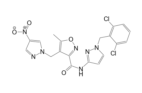 N-[1-(2,6-dichlorobenzyl)-1H-pyrazol-3-yl]-5-methyl-4-[(4-nitro-1H-pyrazol-1-yl)methyl]-3-isoxazolecarboxamide