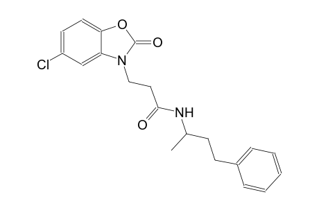 3-(5-chloro-2-oxo-1,3-benzoxazol-3(2H)-yl)-N-(1-methyl-3-phenylpropyl)propanamide