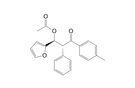 (1S,2R)/(1R,2S)-1-(Furan-2-yl)-3-(4-methylphenyl)-3-oxo-2-phenylpropyl Acetate