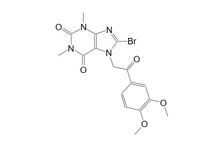 8-bromo-7-[2-(3,4-dimethoxyphenyl)-2-oxoethyl]-1,3-dimethyl-3,7-dihydro-1H-purine-2,6-dione
