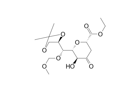 Ethyl 2,6-anhydro-3-deoxy-8,9-O-isopropylidene-7-O-(methoxymethyl)-D-glycero-D-talo-non-4-ulosonate