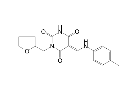 (5E)-1-(Tetrahydro-2-furanylmethyl)-5-(4-toluidinomethylene)-2,4,6(1H,3H,5H)-pyrimidinetrione