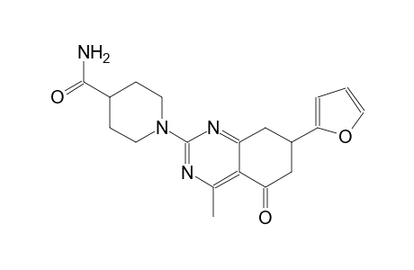 4-piperidinecarboxamide, 1-[7-(2-furanyl)-5,6,7,8-tetrahydro-4-methyl-5-oxo-2-quinazolinyl]-