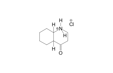 quinolinium, decahydro-4-oxo-, chloride, (4aR,8aR)-