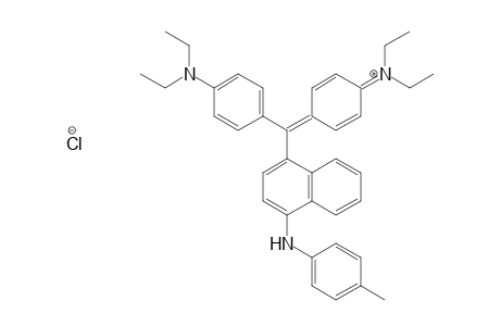 Ethanaminium, N-[4-[[4-(diethylamino)phenyl][4-[(4-methylphenyl)amino]-1-naphthalenyl]methylene]-2,5-cyclohexadien-1-ylidene]-N-ethyl-, chloride