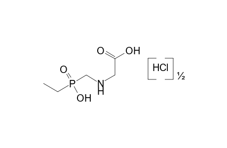 N-[(ethylhydroxyphosphinyl)methyl]glycine, hemihydrochloride