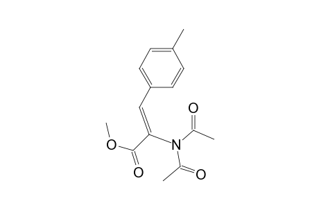 2-Propenoic acid, 2-(diacetylamino)-3-(4-methylphenyl)-, methyl ester, (Z)-