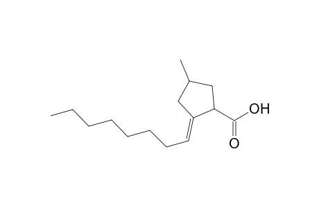 Cyclopentanecarboxylic acid, 4-methyl-2-octylidene-, cis-