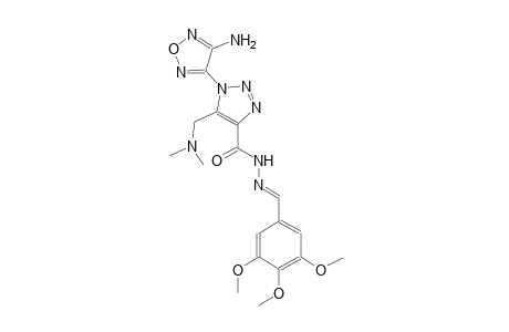 1-(4-amino-1,2,5-oxadiazol-3-yl)-5-[(dimethylamino)methyl]-N'-[(E)-(3,4,5-trimethoxyphenyl)methylidene]-1H-1,2,3-triazole-4-carbohydrazide