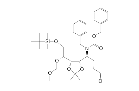 BENZYL-BENZYL-[(S)-1-[(4S,5S)-2,2-DIMETHYL-5-[(R)-8,8,9,9-TETRAMETHYL-2,4,7-TRIOXA-8-SILADECAN-5-YL]-1,3-DIOXOLAN-4-YL]-4-HYDROXYBUTYL]-CARBAMATE