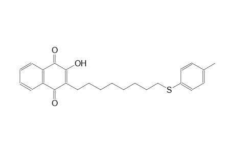 2-hydroxy-3-{8-[(4-methylphenyl)sulfanyl]octyl}naphthoquinone