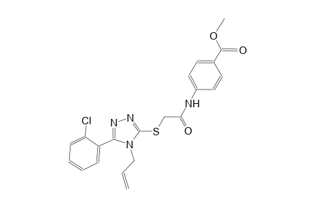 methyl 4-[({[4-allyl-5-(2-chlorophenyl)-4H-1,2,4-triazol-3-yl]sulfanyl}acetyl)amino]benzoate
